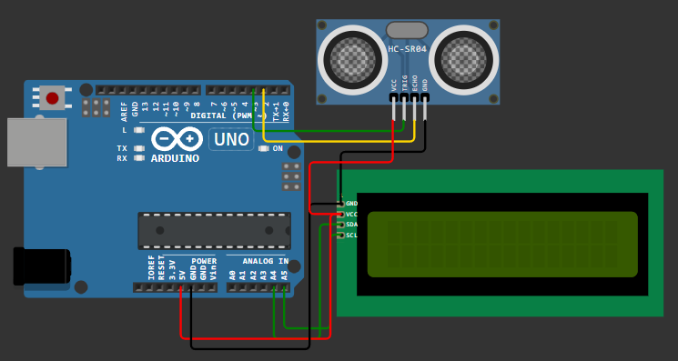 arduino วัดระยะด้วย ultrasonic