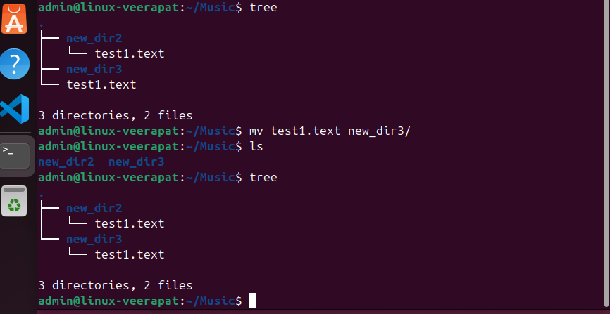 linux mv