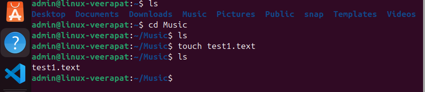 linux touch
